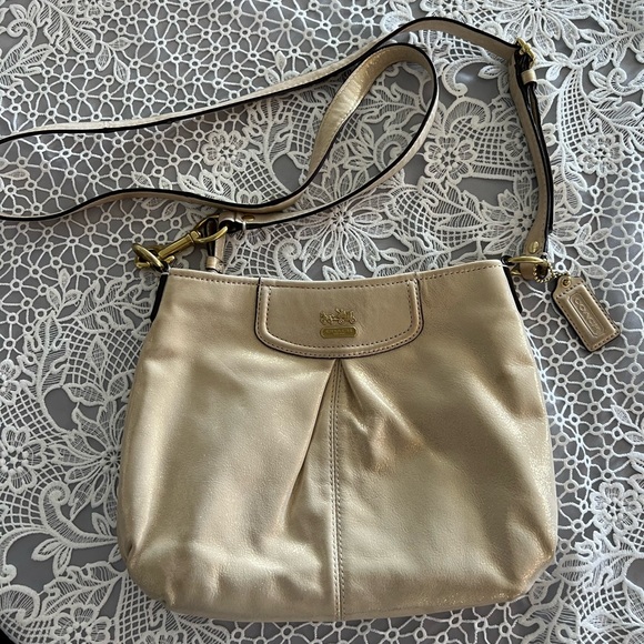 Coach Bags Coach Gold Crossbody Purse With Dustbag Poshmark
